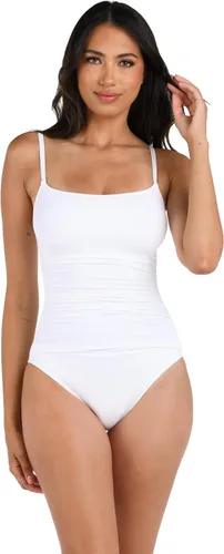 Vista 58 de La Blanca Bañador de una pieza Island Goddess para mujer con banda elástica lateral Manzana