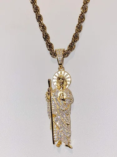 Vista 4 de Shop-iGold Collar de cadena de cuerda de acero inoxidable real de 0079 pulgadas con acabado de oro italiano 925 para hombres y mujeres joyería