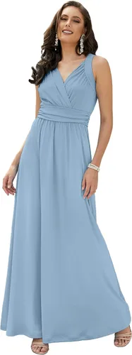 Vista 9 de Koh Koh - Maxi vestido largo sin mangas para dama de honor, cóctel, noche