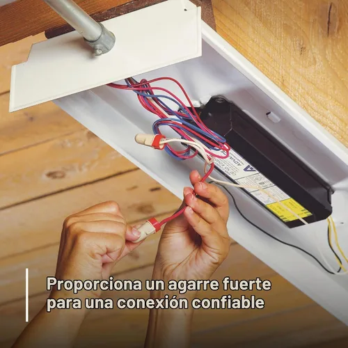 Vista 4 de 3M Performance Plus - Conector de Alambre T/R+POUCH, Canela/Rojo, Conectores de Resorte de Acero Flexible, Cobre, Certificado CSA, Listado UL, Bolsa