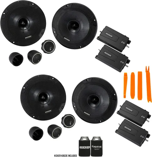 Vista 2 de KICKER 46CSS654 - Dos pares de sistemas de componentes CSS65 de la serie CS de 6.5 pulgadas (6.299 in) con tweeters de .75 pulgadas, 4 ohmios