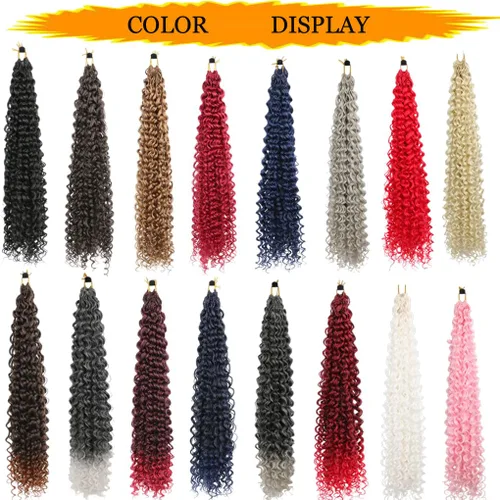 Vista 5 de 3 trenzas de ganchillo Passion Twist, cabello sintético preseparado para trenzar de 14 pulgadas, 3 paquetes de cabello trenzado pretrenzado