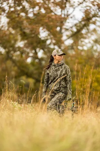 Vista 5 de Mossy Oak Pantalones de caza de camuflaje para mujer Cotton Mill