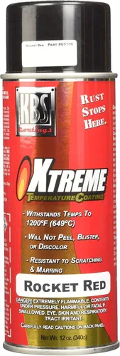 Vista 14 de KBS Coatings - Recubrimiento de temperatura Xtreme, color negro azabache , Acero inoxidable