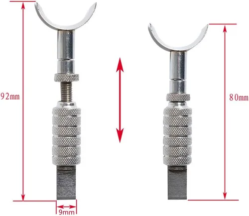 Vista 2 de Juego de 20 herramientas de tallado de cuero para tallar cuero para hacer sillín de trabajo, martillo de bricolaje giratorio de cuero para modelar