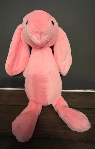 Vista 4 de Peluche de conejo de Pascua personalizado de 10" (marrón)