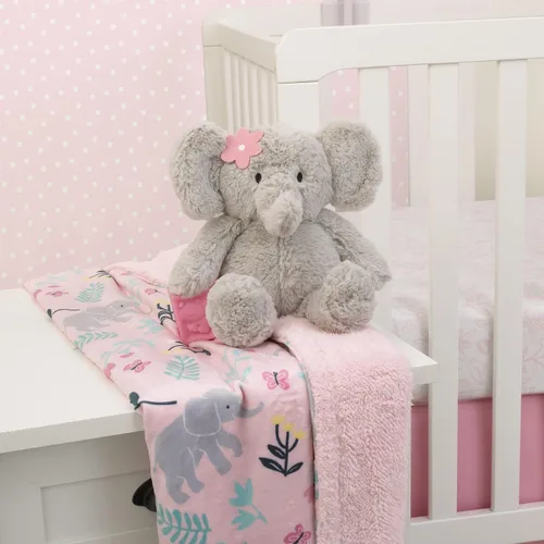 Vista 4 de Carter's Elefante floral de peluche gris