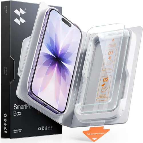 Vista 17 de SMARTDEVIL Paquete de 2 protectores de pantalla de vidrio templado para iPhone Air, protección antirroturas de grado militar, dureza 9H, película