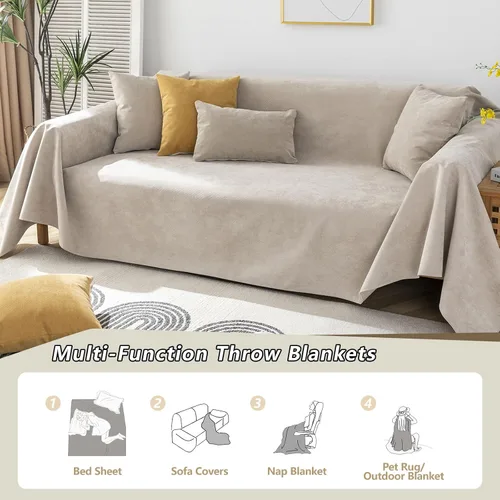 Vista 8 de STACYPIK Funda de sofá impermeable para perros y gatos, antideslizante, color caqui, para mascotas, resistente al agua, protector de muebles
