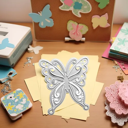 Vista 6 de Troqueles de corte de mariposa de metal DIY Scrapbooking artista corte metal troqueles plantillas Scrapbooking capas troqueles troquelado plantillas