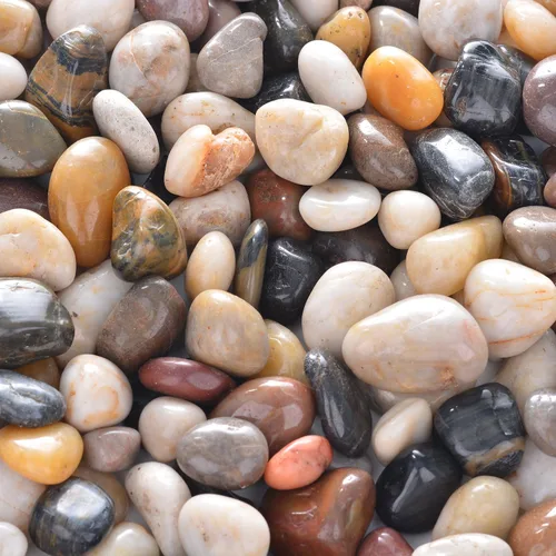 Vista 9 de Piedras pequeñas negras – Piedras decorativas para plantas de roca, piedras pulidas naturales de 3/8 pulgadas, grava para suculentas, grava