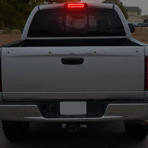 Vista 6 de Tercera Luz de Freno LED Compatible con Ram 1500 2002-2008, Ram 2500 3500 2003-2009 Luz Roja de Parada de Montaje Alto LED Blanco de Carga Lámpara