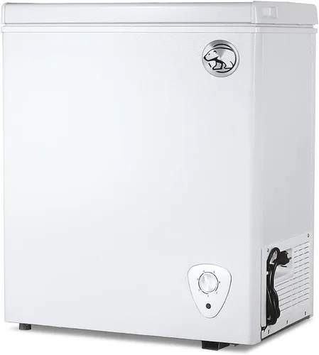 Vista 4 de Congelador de cajón fresco comercial con luz indicadora de encendido y refrigerante R600a Mini Freezer with Slide-Out Wire Shelf, Adjustable