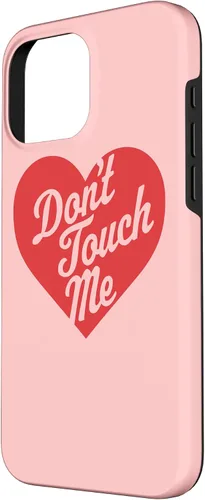 Vista 2 de iPhone 16 Pro Max Don't Touch Me - Funda de San Valentín con diseño de corazón divertido