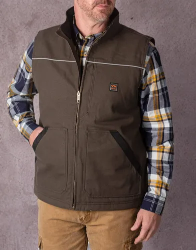 Vista 6 de Walls Chaleco con forro Super Duck para hombre Marrón (Bark Brown)