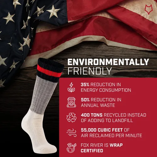Vista 6 de FoxRiver Men's Outdoorsox Extra-Heavyweight Boot & Field Mid-Calf Socks