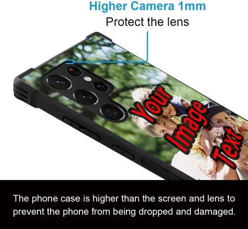 Vista 4 de ZHEGAILIAN Funda para Samsung Galaxy S23, personaliza tu foto S23s, foto personalizada, teléfono personalizado para S23 de 6.1 pulgadas, personaliza
