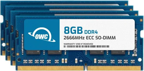 Vista 12 de OWC 8 GB DDR4 2666MHz PC4-21300 CL19 1RX8 ECC sin búfer SODIMM 1.2V 260-pin memoria RAM PC4-21300, ECC Unbuffered, 1Rx8, 1.2V, CL19, Compatible