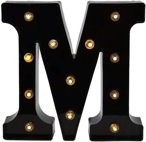 Vista 42 de Ulalaza Letrero de luz LED en blanco y negro, 2 letras AA alimentadas por batería para boda, fiesta de cumpleaños, lámpara de Navidad, luz nocturna