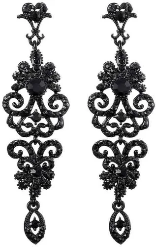 Vista 12 de Pendientes de araña con diamantes de imitación para novias, dorados/plateados Pendientes A-Clear Pin