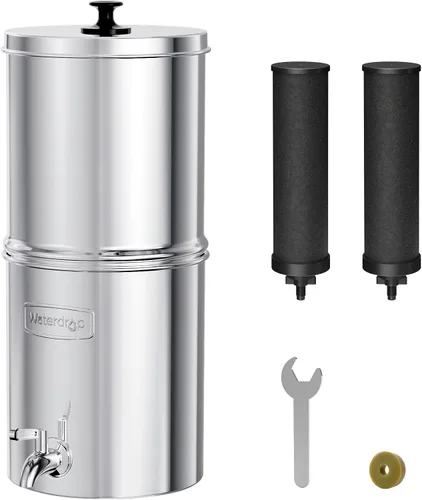 Vista 11 de Sistema de filtro de agua alcalina Waterdrop alimentado por gravedad, aumenta el pH, reduce el fluoruro y hasta un 99% del cloro, con 4 filtros