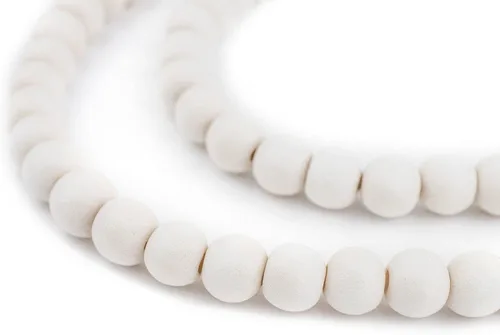 Vista 7 de TheBeadChest: cuentas de madera redondas naturales de 0.315 pulgadas, cuentas de madera sueltas espaciadoras para fabricar joyas, 4 tamaños