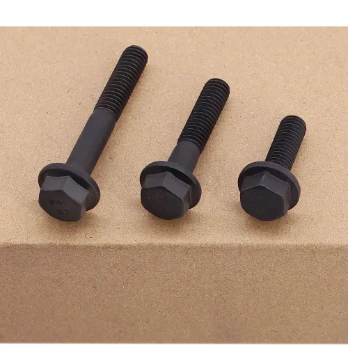 Vista 5 de M12-1.75 x 25 mm (8 piezas) Tornillos de perno hexagonal con brida acabado de óxido negro, grado 10.9 de acero de aleación, perno de cabeza