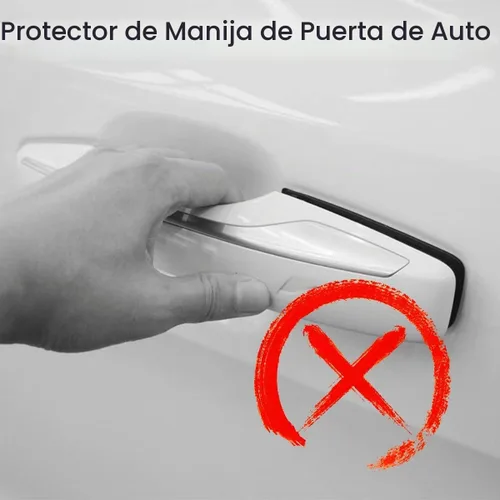 Vista 5 de 4 calcomanías para tazas de manijas de automóvil, película protectora antiarañazos de fibra de carbono para puertas de automóvil, protector de tazas