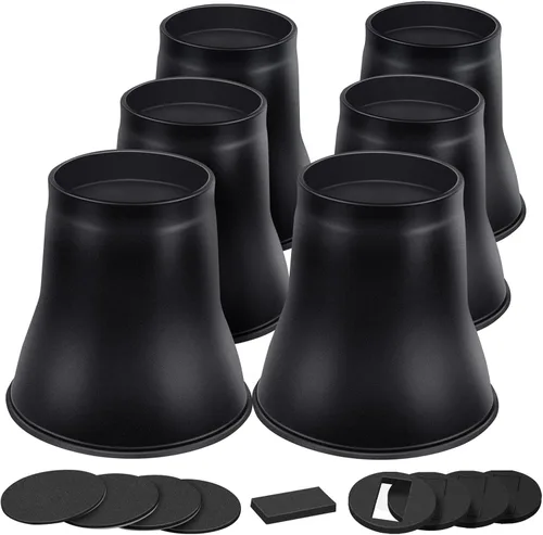 Vista 18 de ANNKUT Elevador de Cama de 1 Pulgada de Alta Resistencia, Elevador Redondo de Muebles para Cama, Escritorio, Mesa, Sofá, Soporte de Cama, Soporte