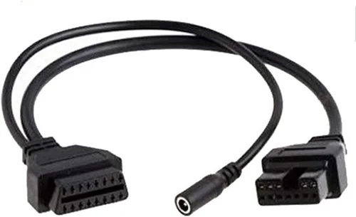 Vista 5 de Adaptador de diagnóstico de conector OBD OBD2 compatible con Mazda 16 pin a 17 pines adaptador (compatible con Mazda-16T17)