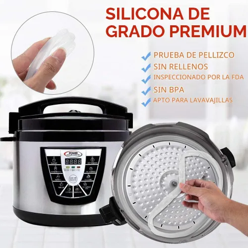 Vista 2 de Anillo de sellado original para olla a presión de 6 cuartos XL 6 cuartos de galón, anillos de sellado de silicona de repuesto compatibles con 6