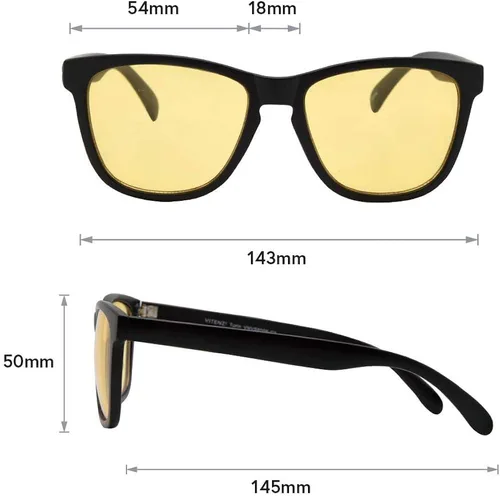 Vista 5 de VITENZI gafas de sol de conducción visión nocturna gafas de sol retro clásico Turín