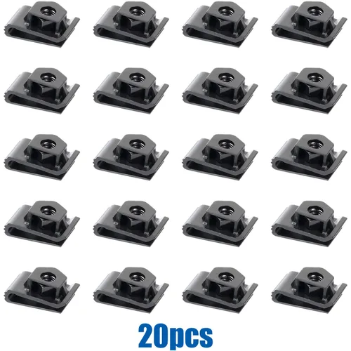 Vista 4 de 20 piezas de soporte para placa de matrícula con tuerca hexagonal encapsulada 01241-01051 para Nissan 370Z Armada Cube Frontier Leaf Pathfinder