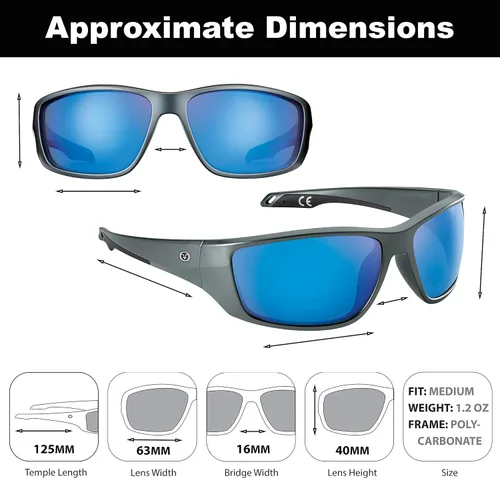 Vista 4 de Flying Fisherman Gafas de sol envolventes Carico
