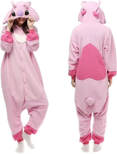 Vista 4 de NAITOKE Pijama de animal para adultos, disfraz de Halloween, cosplay