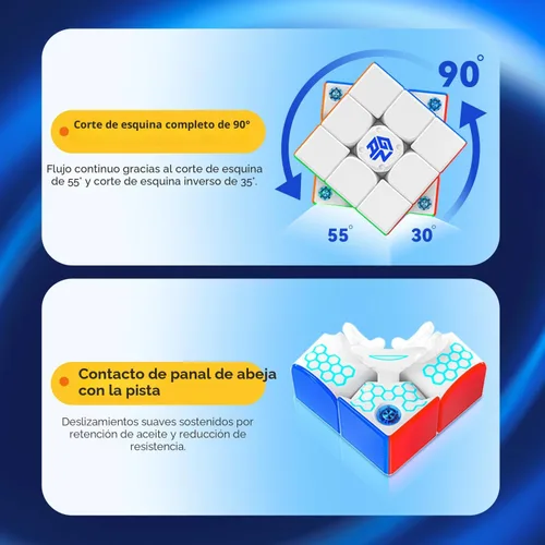 Vista 5 de GAN 356 i Carry E, Cubo de Velocidad Inteligente 3x3 Magnético Conectado Electrónico Bluetooth para Niños y Adultos con Temporizador, Seguimiento