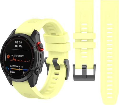 Vista 13 de Correa de reloj de silicona compatible con Garmin Fenix 7/Fenix 6 Pro/Fenix 5 Plus/935/945/Descent G1/EPIX Gen 2/Instinct de repuesto de ajuste