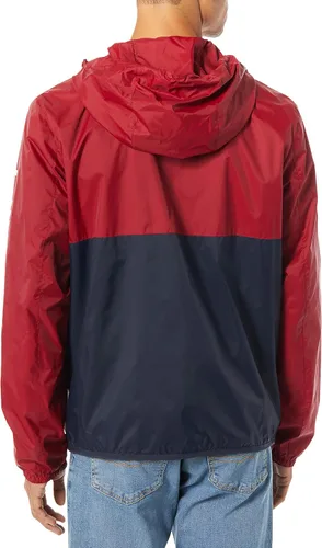 Vista 2 de Tommy Hilfiger - Chaqueta impermeable con capucha para hombre, ligera, para lluvia