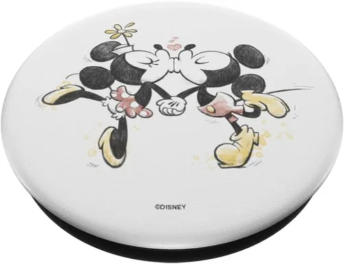 Vista 2 de Disney Mickey y Minnie Valentines Kissy Face PopSockets intercambiables PopGrip