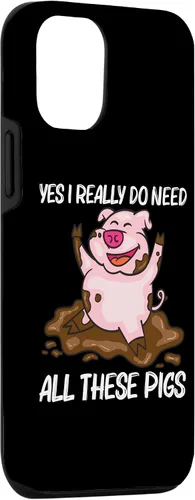 Vista 3 de iPhone 15 Funny Pig Design For Men Women Hog Farmer Farm Animal Lovers Case