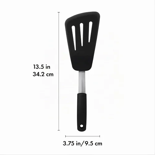 Vista 2 de OXO Good Grips - Volteador flexible de silicona para tortillas, color negro