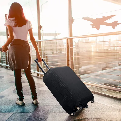 Vista 7 de 7-mi Maleta de Viaje Protector Maleta Funda Funda 18"-28" protector de manga de equipaje, Negro