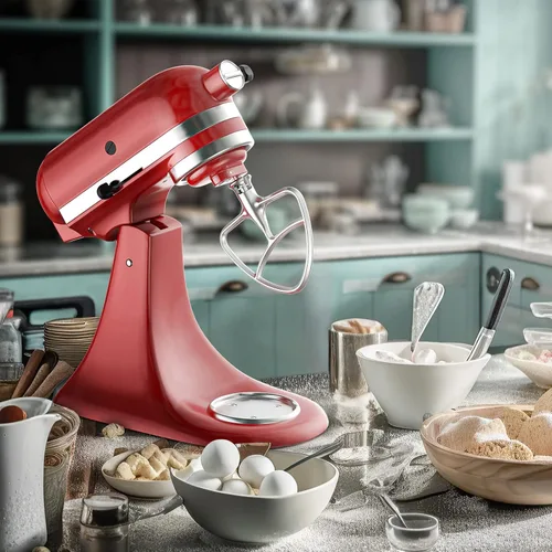 Vista 6 de Cofun Accesorio de paleta de acero inoxidable para mezclador KitchenAid, batidor plano para mezclador KitchenAid, se adapta a mezclador de cabeza