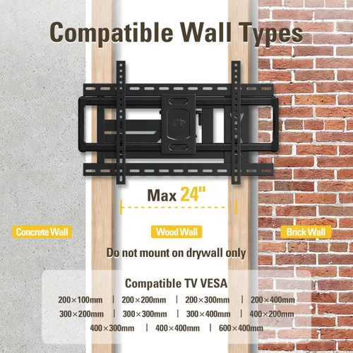 Vista 7 de Mounting Dream Soporte de pared para TV de brazo largo para la mayoría