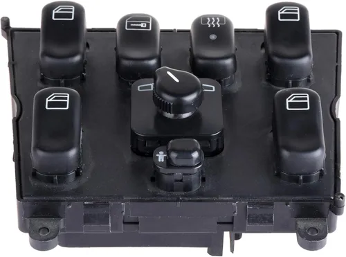 Vista 7 de OCPTY Interruptor de elevalunas eléctrico del lado del conductor, interruptor de control maestro para Mercedes Benz ML320 ML430 ML55 AMG ML500
