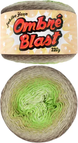 Vista 49 de JubileeYarn - Hilo Ombré Blast (7.76 oz/torta de algodón para bebé, 1 torta)