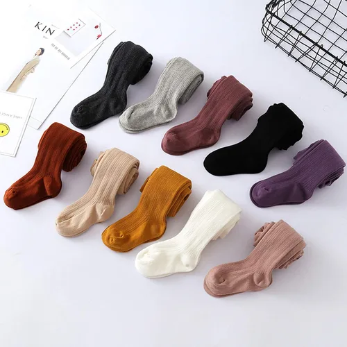Vista 6 de American Trends Medias suaves para bebé, mallas de punto trenzado para bebés, medias de invierno para niñas recién nacidas, medias para niños