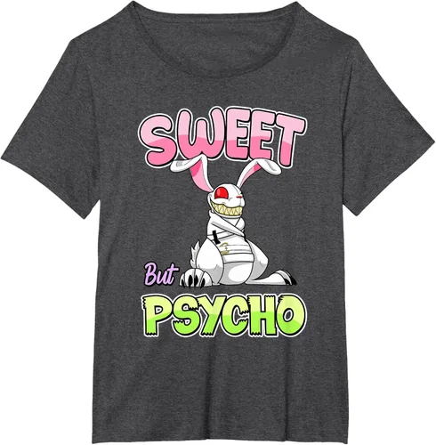 Vista 22 de Sweet But Psycho Shirt Bunny Creepy Gothic Rabbit Funny T-Shirt