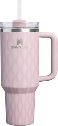 Vista 190 de STANLEY Quencher H2.0 Vaso Térmico con asa y pajilla, 64 onzas, tapa Flowstate de 3 posiciones, gran capacidad para viajes y deportes, vaso de acero
