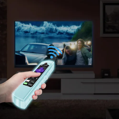 Vista 7 de CaseBot - Funda de silicona para control remoto Roku Voice RCA1R/RCAL7R, Express HD/4K+ Ultra LT Enhanced Voice, Express 3930, Premiere+ 3921